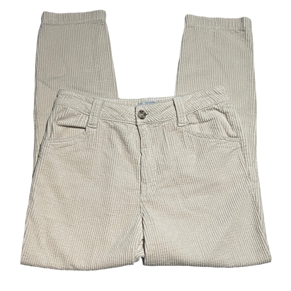 Kut From The Kloth Corduroy Pants Womens Size 6 Beige Casual Cotton Blend - Picture 2 of 9